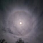 Image of a lunar halo captured above my home